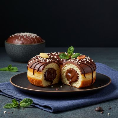 Center-filled Choco Doughnut